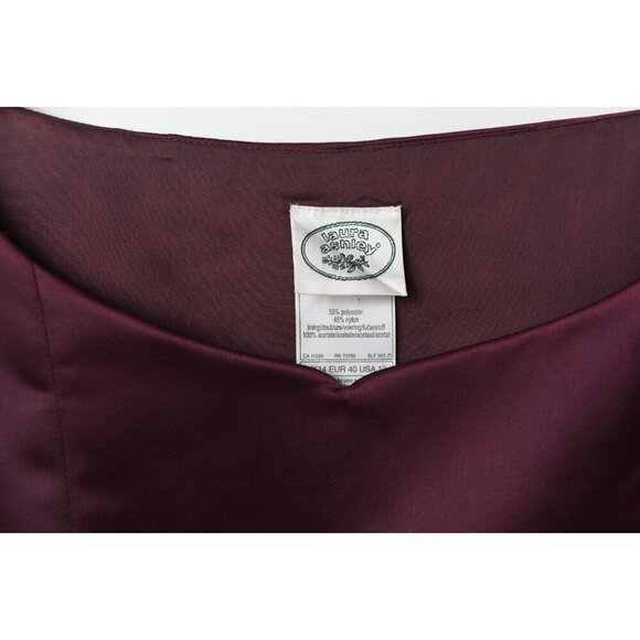 Vintage Laura Ashley Satin Blouse Top Size 10 Sleeveless Classic Elegant Rare - Picture 2 of 10